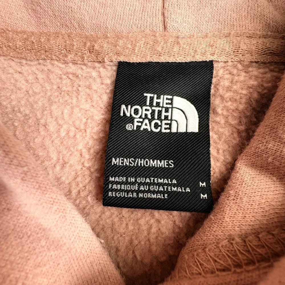 The North Face Hoodie Men's M Pink Logo Sweatshirt Fleece Streetwear Grunge